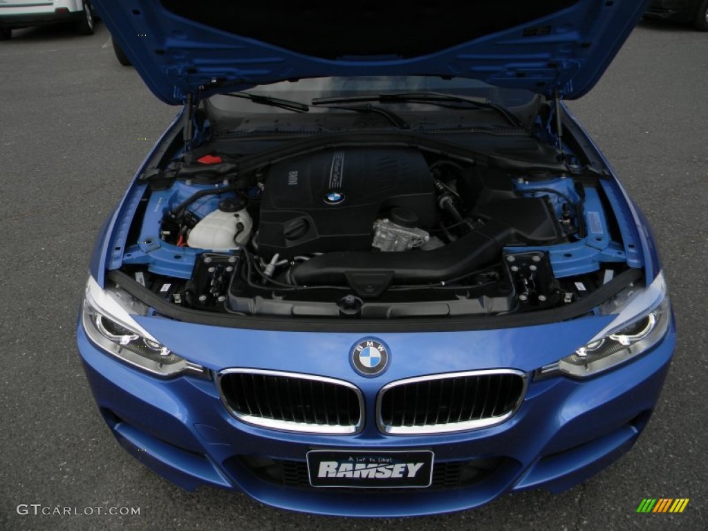 2014 3 Series 335i xDrive Sedan - Estoril Blue / Oyster/Black photo #4