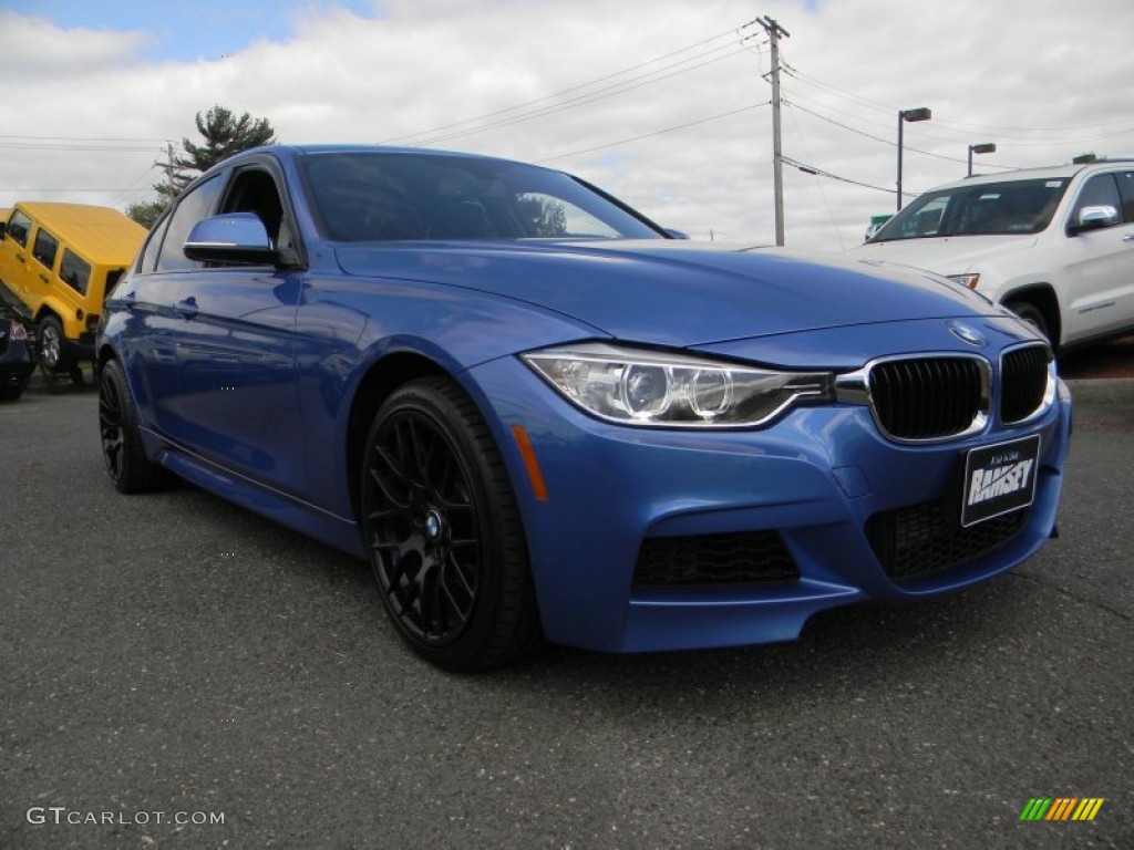 2014 3 Series 335i xDrive Sedan - Estoril Blue / Oyster/Black photo #6
