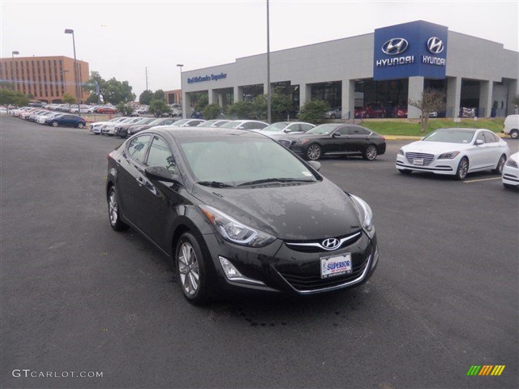 2016 Elantra SE - Phantom Black / Beige photo #1