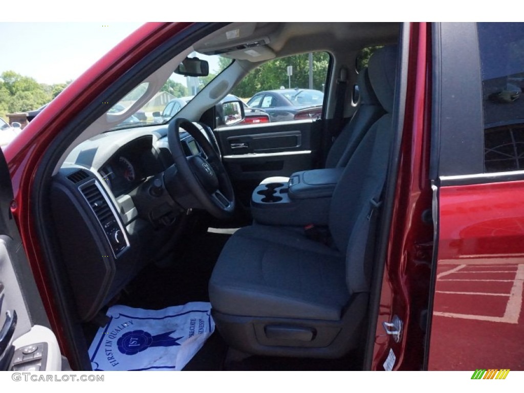 2014 1500 SLT Quad Cab - Deep Cherry Red Crystal Pearl / Black/Diesel Gray photo #9