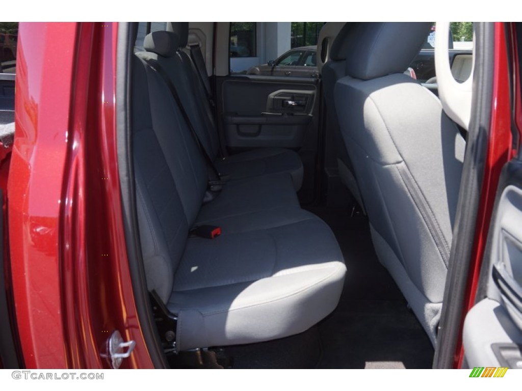 2014 1500 SLT Quad Cab - Deep Cherry Red Crystal Pearl / Black/Diesel Gray photo #19
