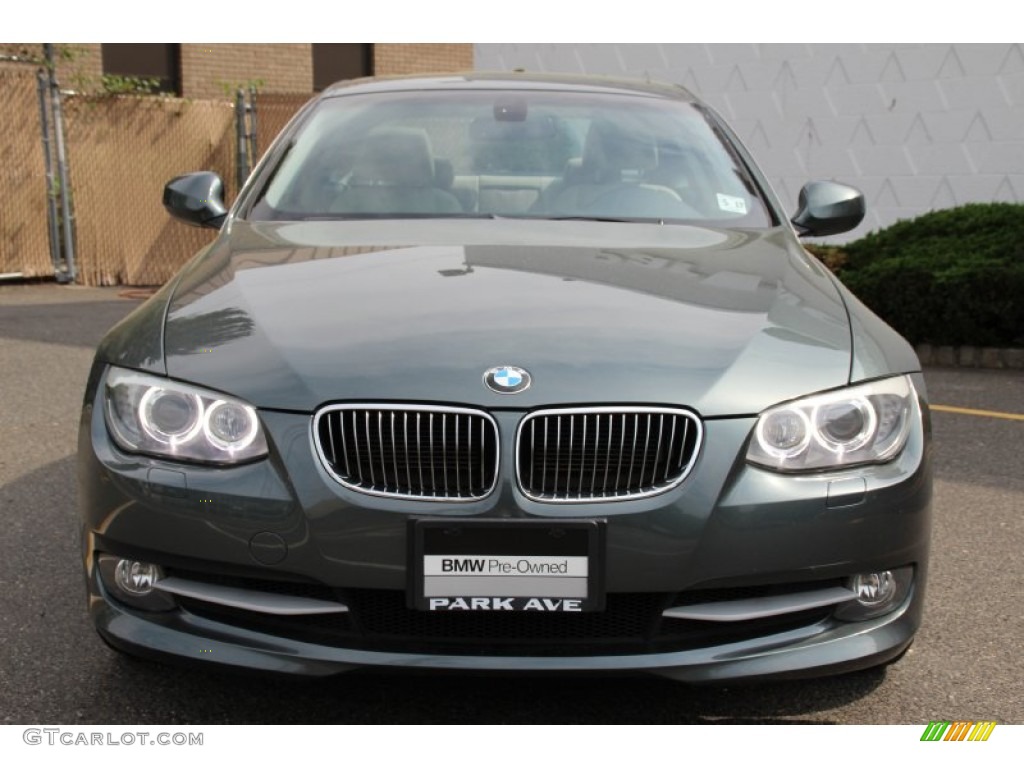 2011 3 Series 328i xDrive Coupe - Tasman Green Metallic / Oyster/Black Dakota Leather photo #7