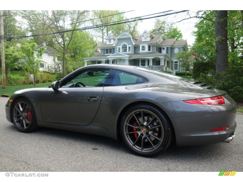 2013 911 Carrera 4S Coupe - Agate Grey Metallic / Black photo #5