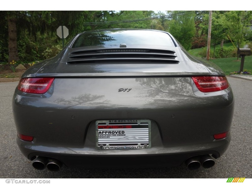 2013 911 Carrera 4S Coupe - Agate Grey Metallic / Black photo #6