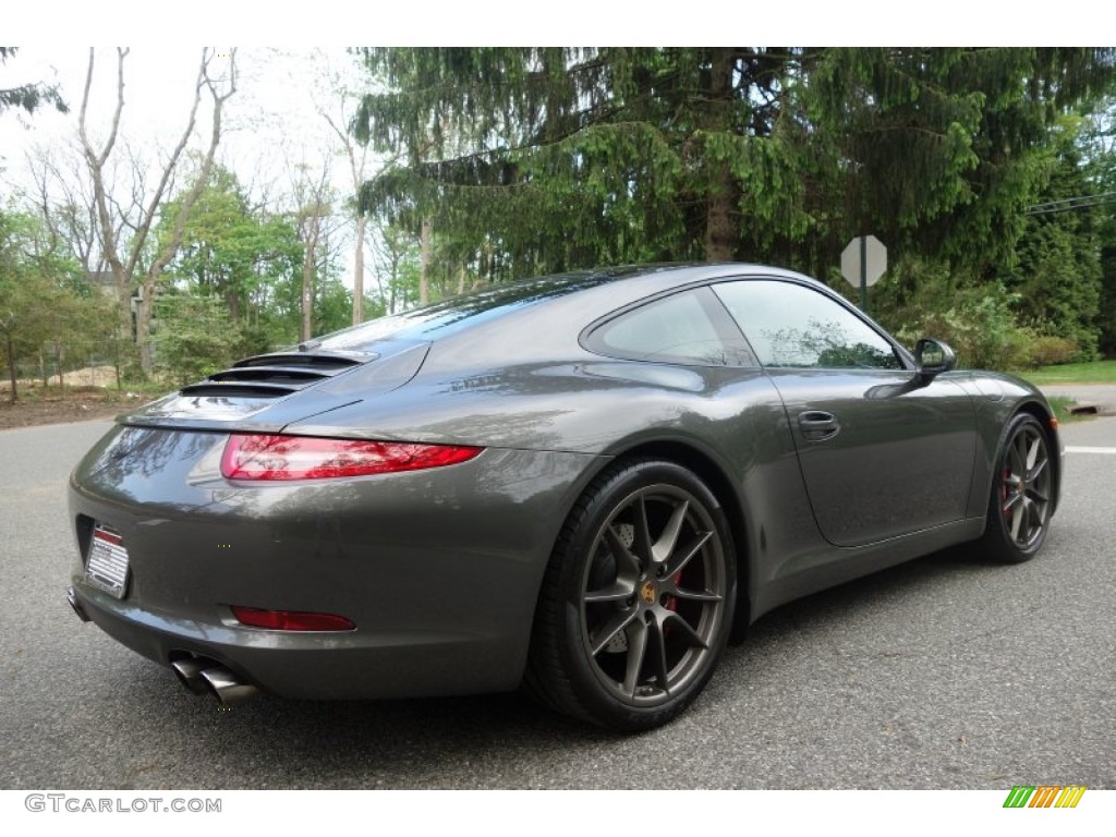 2013 911 Carrera 4S Coupe - Agate Grey Metallic / Black photo #8