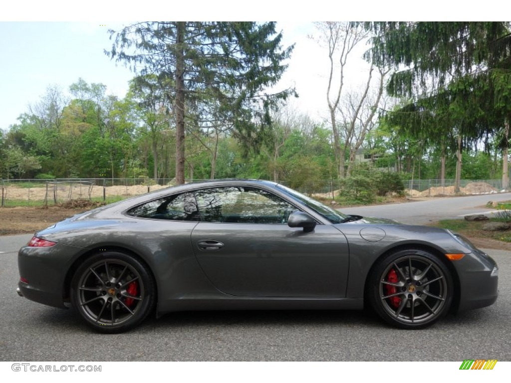 2013 911 Carrera 4S Coupe - Agate Grey Metallic / Black photo #9
