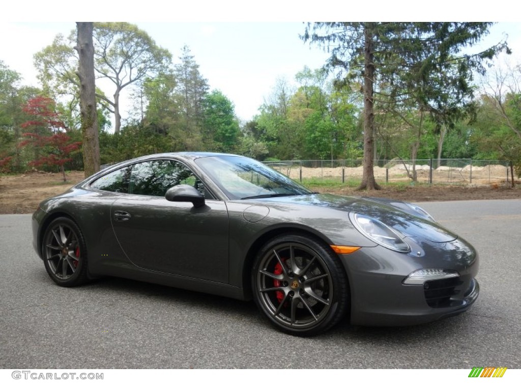2013 911 Carrera 4S Coupe - Agate Grey Metallic / Black photo #10