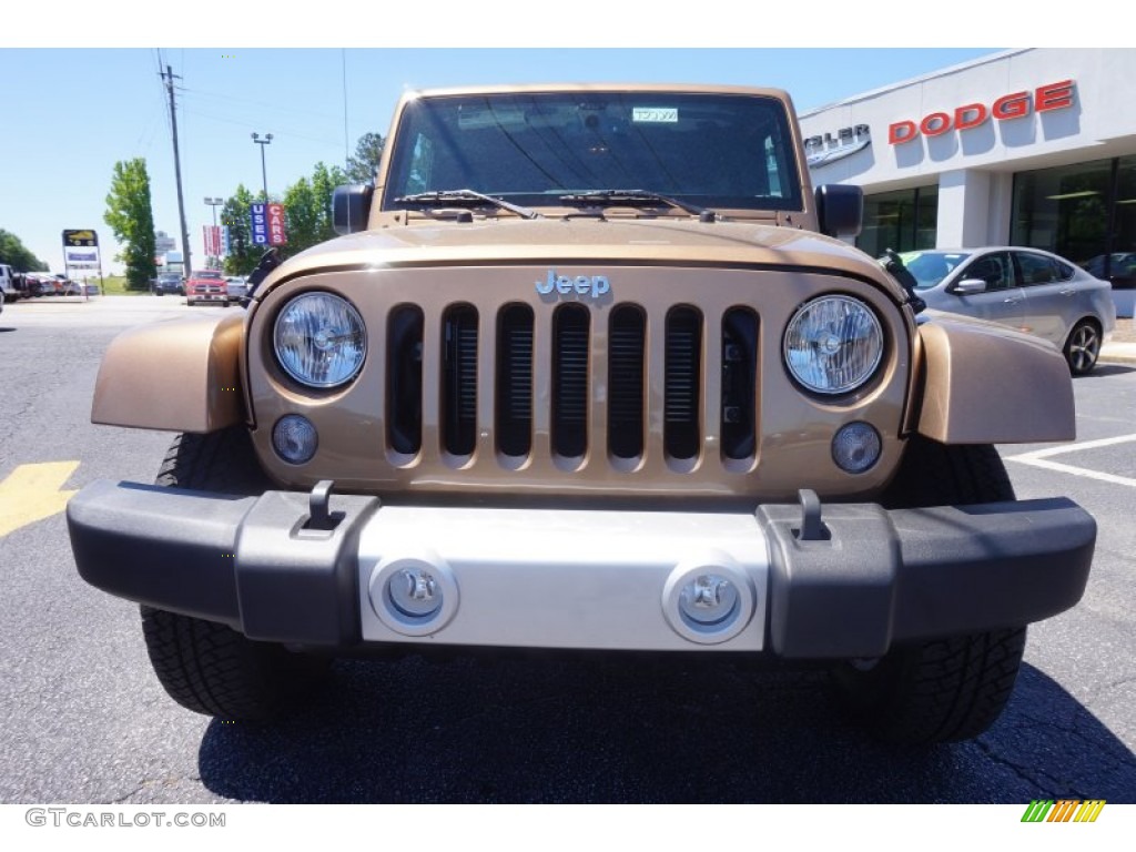 2015 Wrangler Unlimited Sahara 4x4 - Copper Brown Pearl / Black/Dark Saddle photo #2