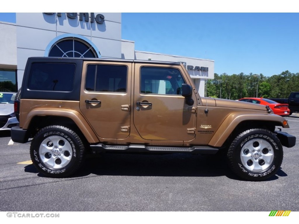 2015 Wrangler Unlimited Sahara 4x4 - Copper Brown Pearl / Black/Dark Saddle photo #8