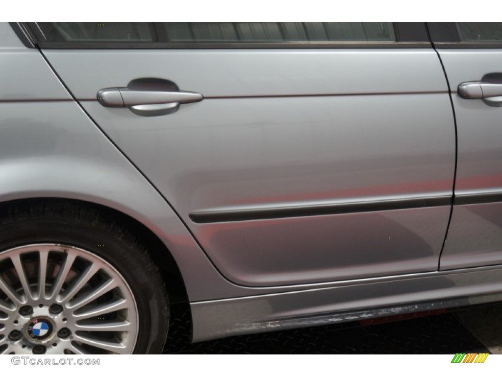 2003 3 Series 325xi Sedan - Titanium Silver Metallic / Black photo #46