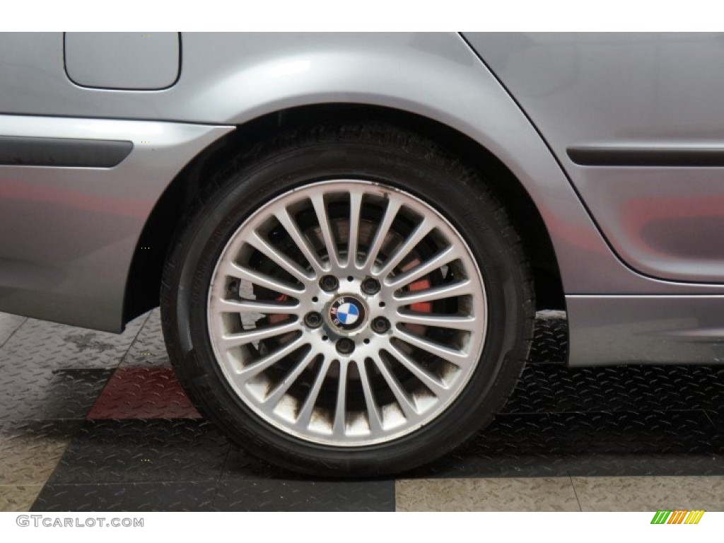 2003 3 Series 325xi Sedan - Titanium Silver Metallic / Black photo #48