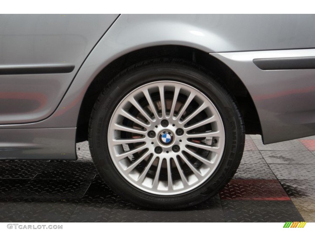 2003 3 Series 325xi Sedan - Titanium Silver Metallic / Black photo #56