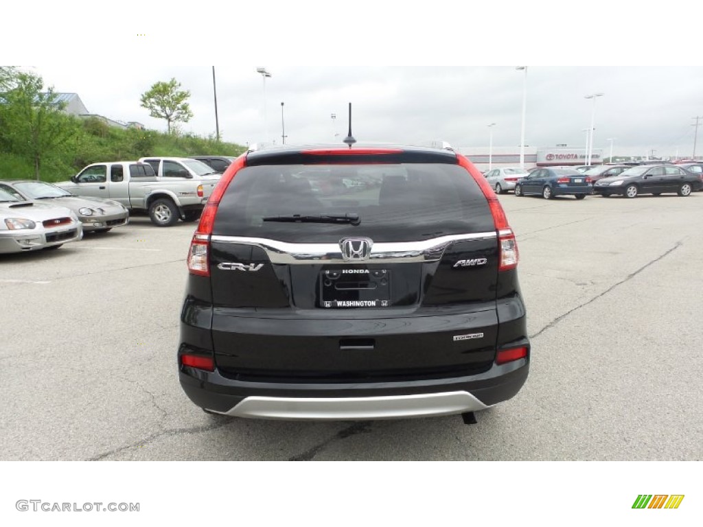 2015 CR-V Touring - Crystal Black Pearl / Black photo #8