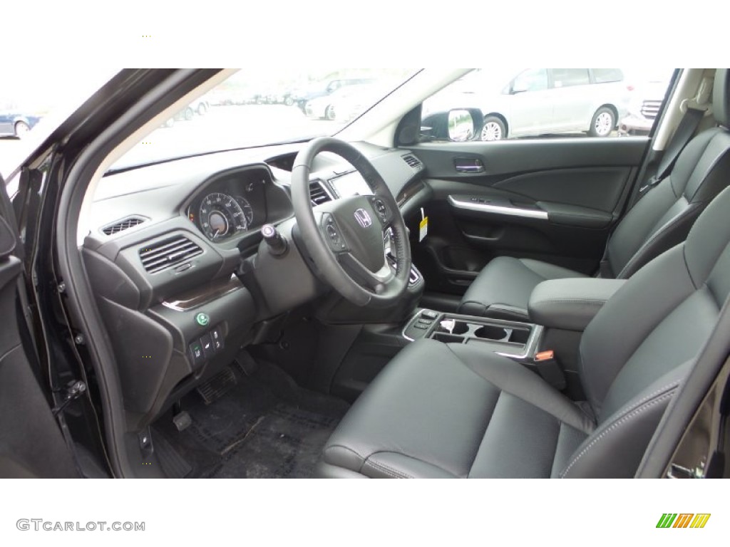 2015 CR-V Touring - Crystal Black Pearl / Black photo #11