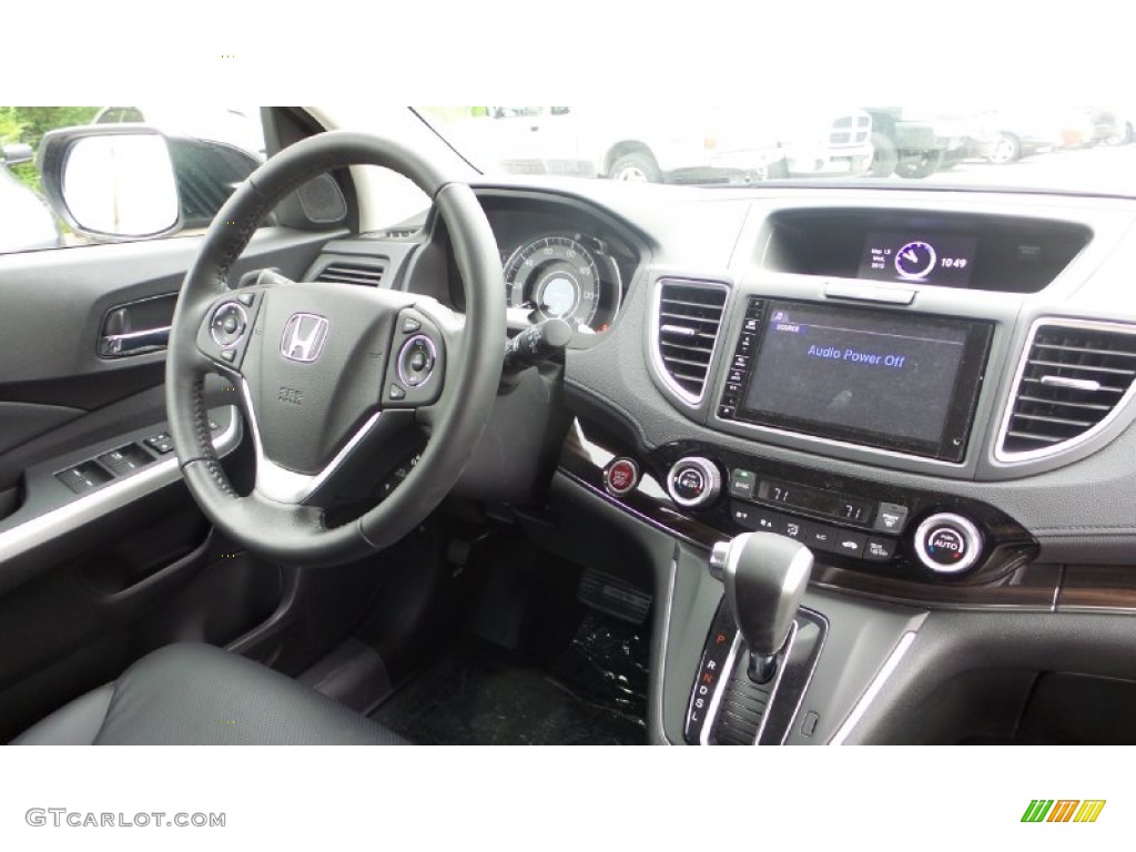 2015 CR-V Touring - Crystal Black Pearl / Black photo #19