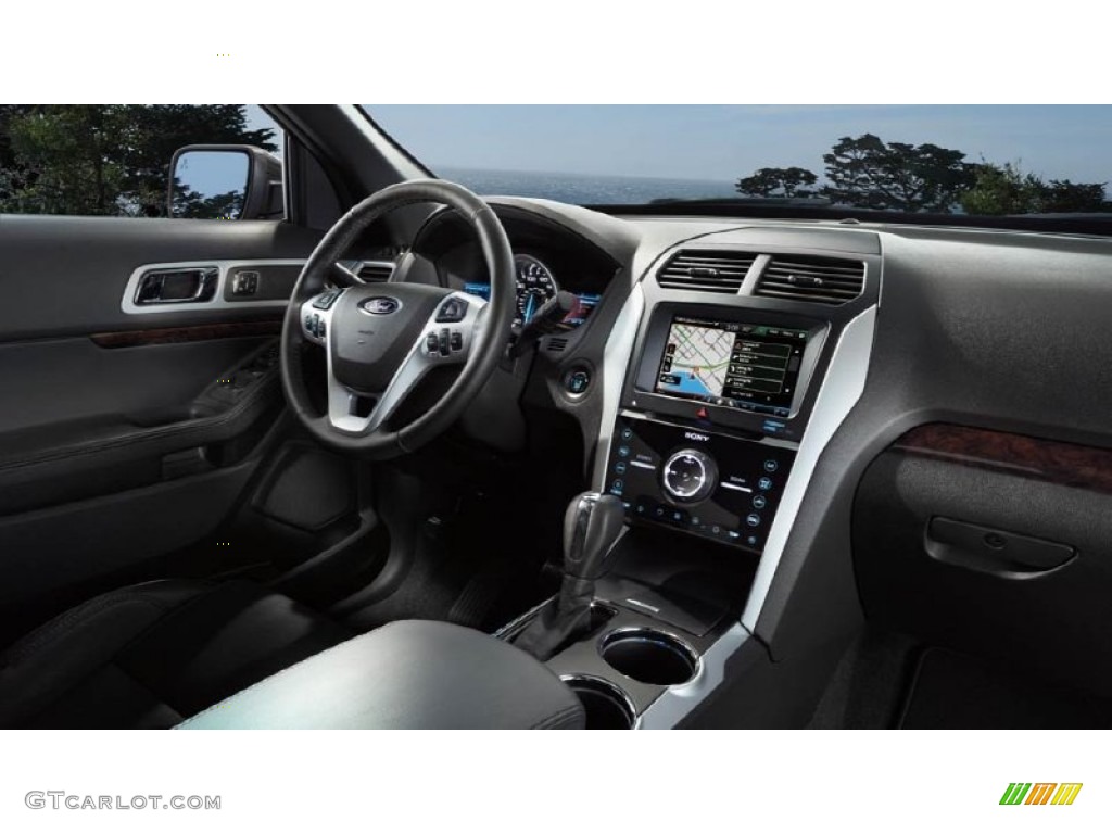 2015 Explorer XLT 4WD - Magnetic / Charcoal Black photo #3