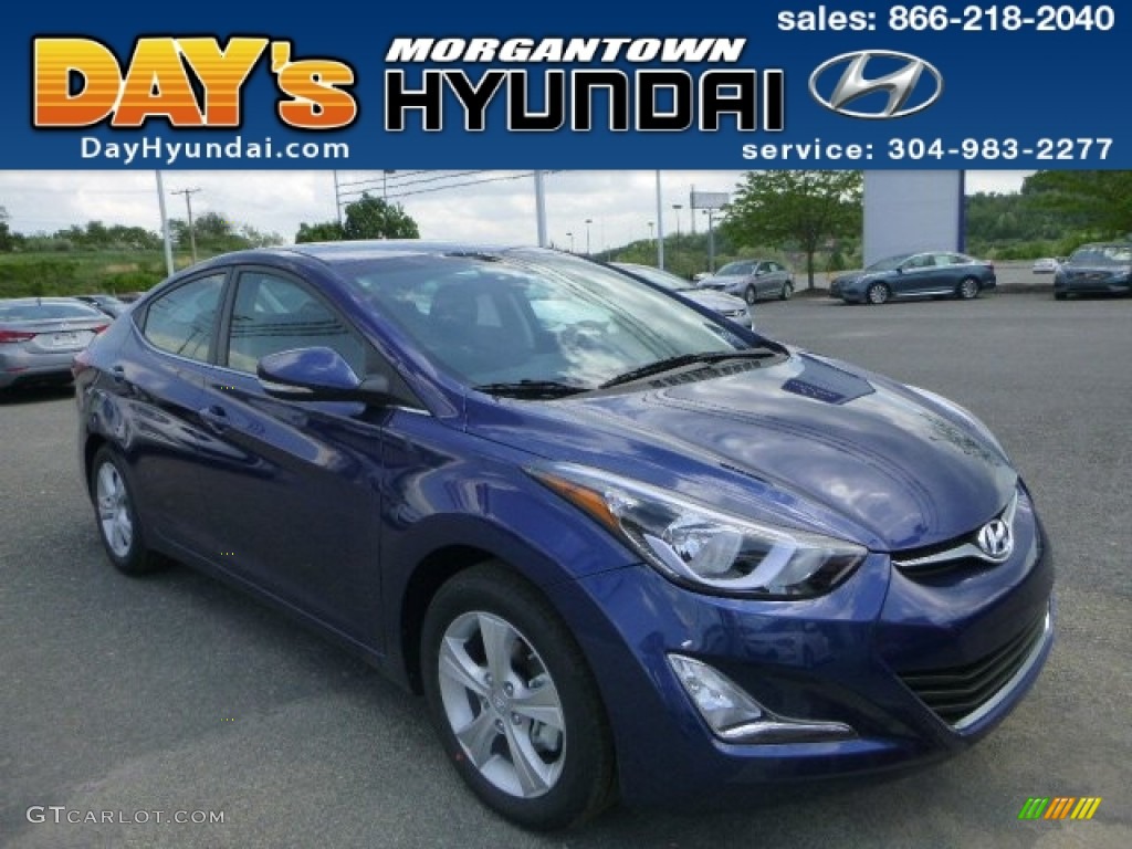 Blue Hyundai Elantra