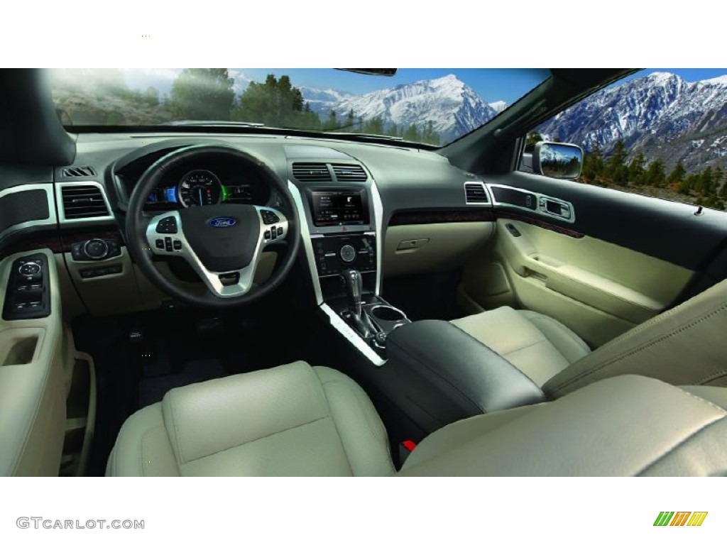 2015 Explorer 4WD - Oxford White / Medium Light Stone photo #7