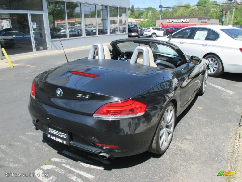 2011 Z4 sDrive35i Roadster - Black Sapphire Metallic / Beige photo #6