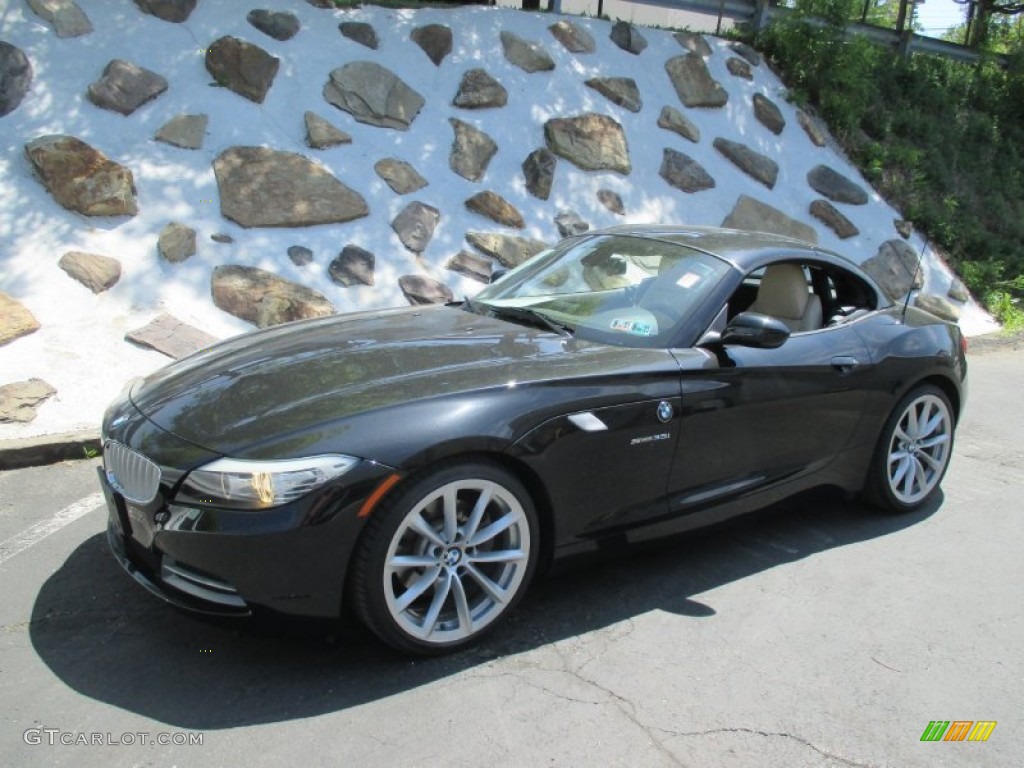 2011 Z4 sDrive35i Roadster - Black Sapphire Metallic / Beige photo #10