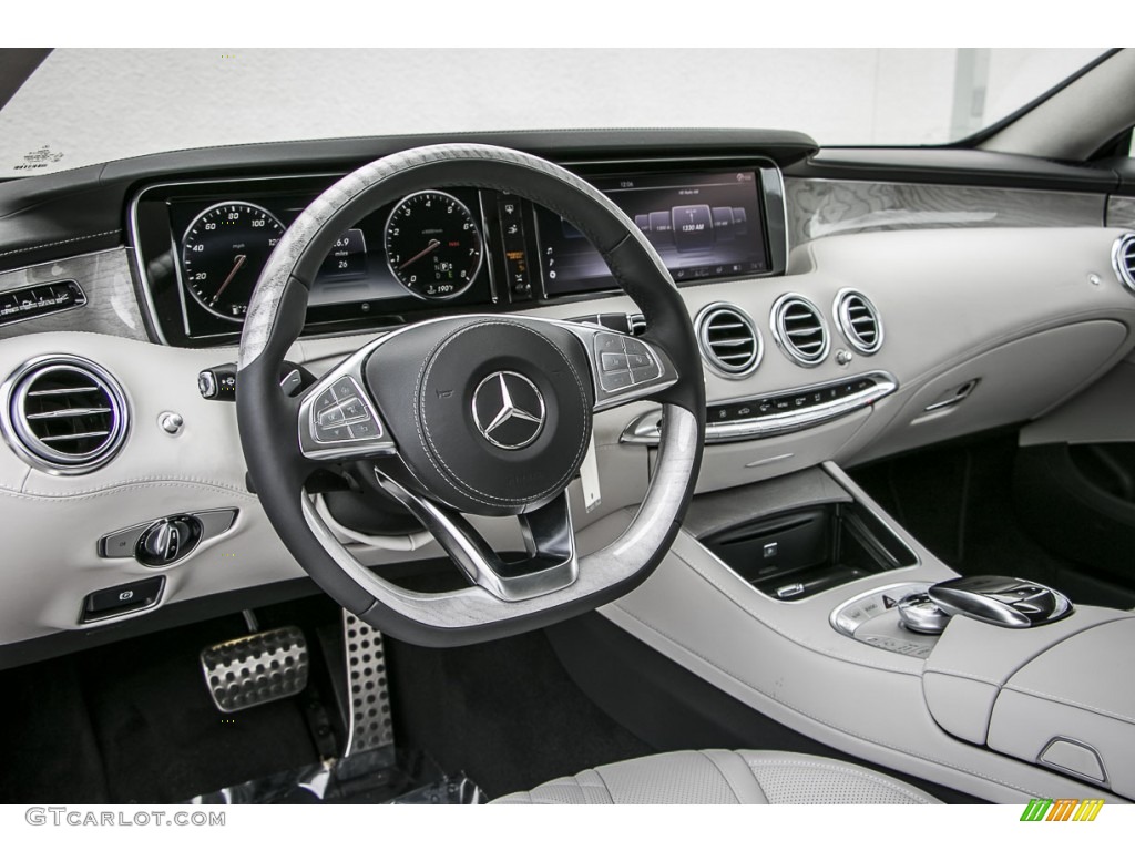 Crystal Grey/Black Interior 2015 Mercedes-Benz S 550 4Matic Coupe Photo #103940763