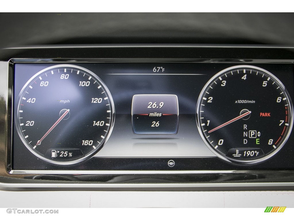 2015 Mercedes-Benz S 550 4Matic Coupe Gauges Photo #103940790