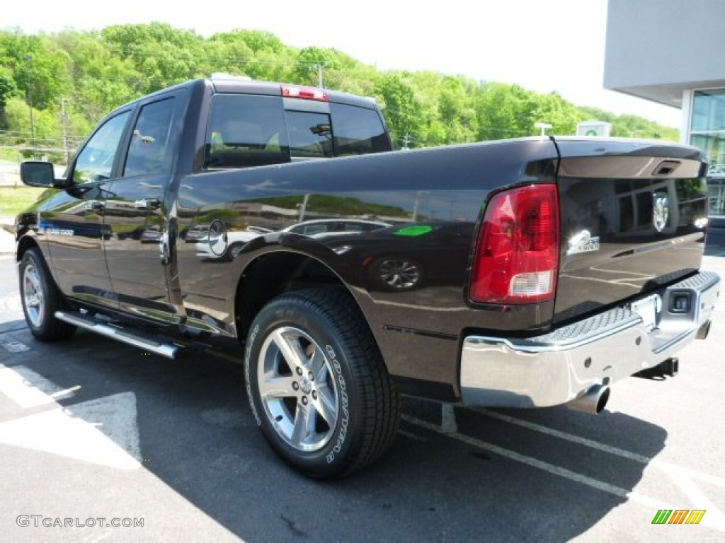 2011 Ram 1500 Big Horn Quad Cab 4x4 - Saddle Brown Pearl / Light Pebble Beige/Bark Brown photo #2