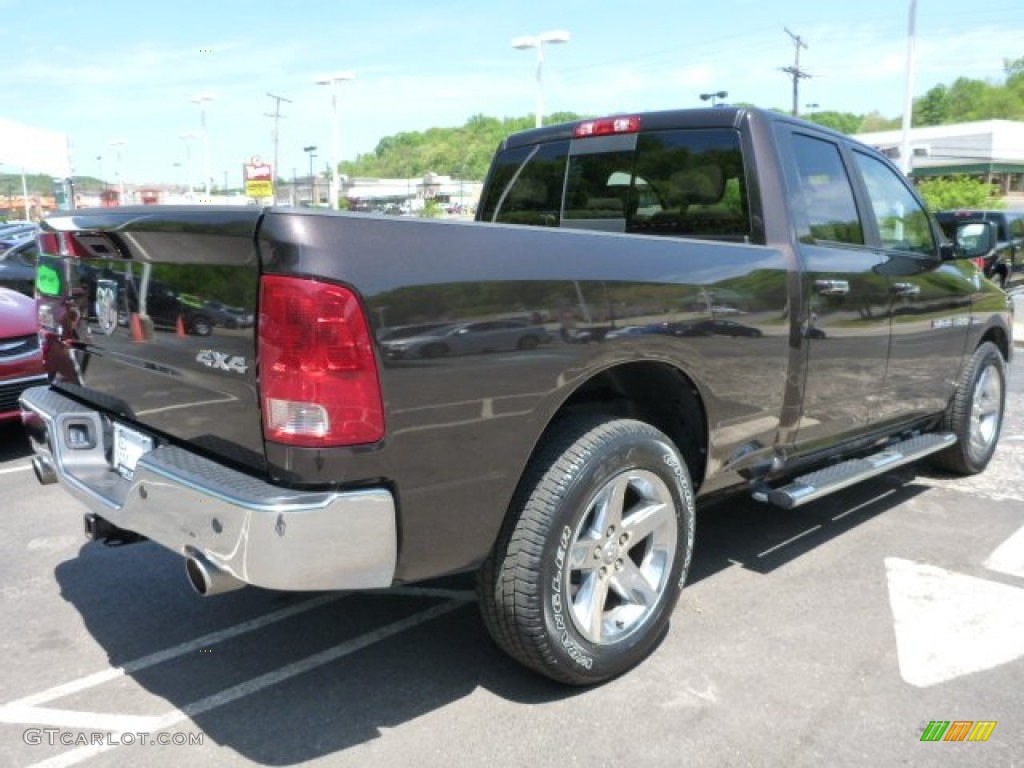 2011 Ram 1500 Big Horn Quad Cab 4x4 - Saddle Brown Pearl / Light Pebble Beige/Bark Brown photo #5