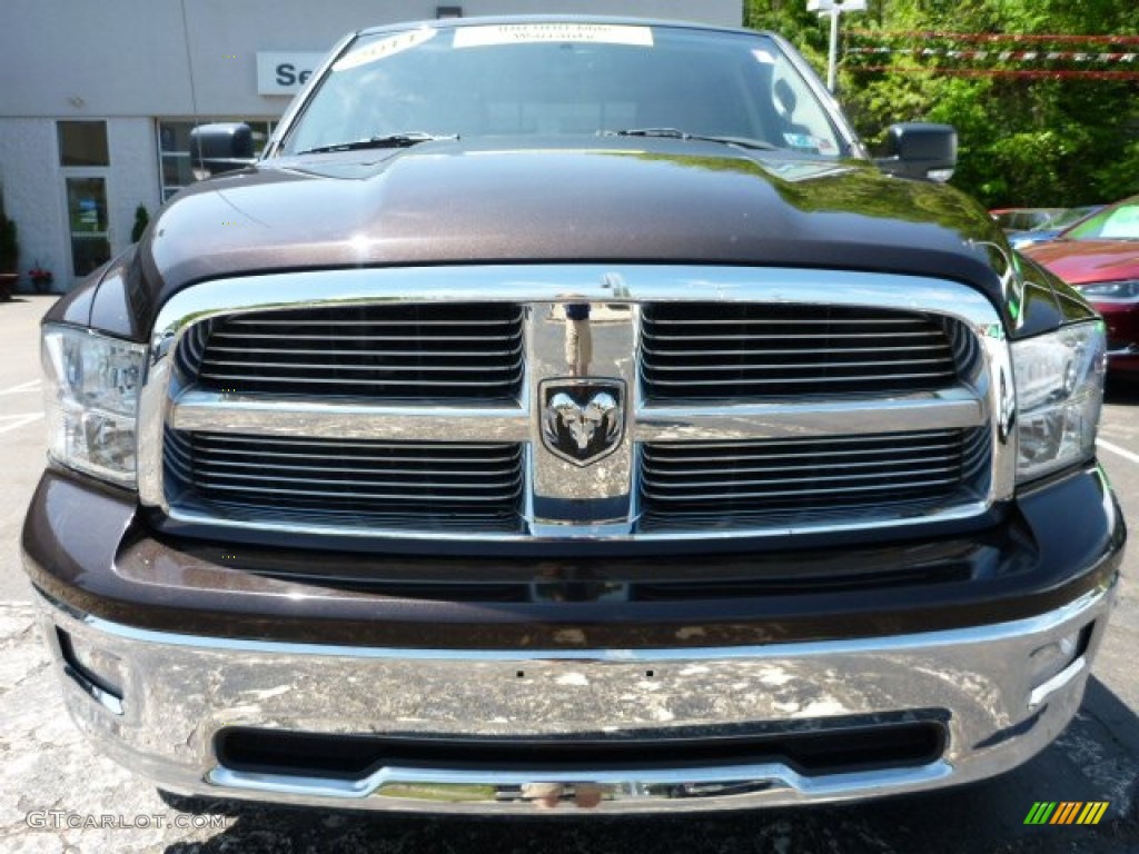 2011 Ram 1500 Big Horn Quad Cab 4x4 - Saddle Brown Pearl / Light Pebble Beige/Bark Brown photo #7