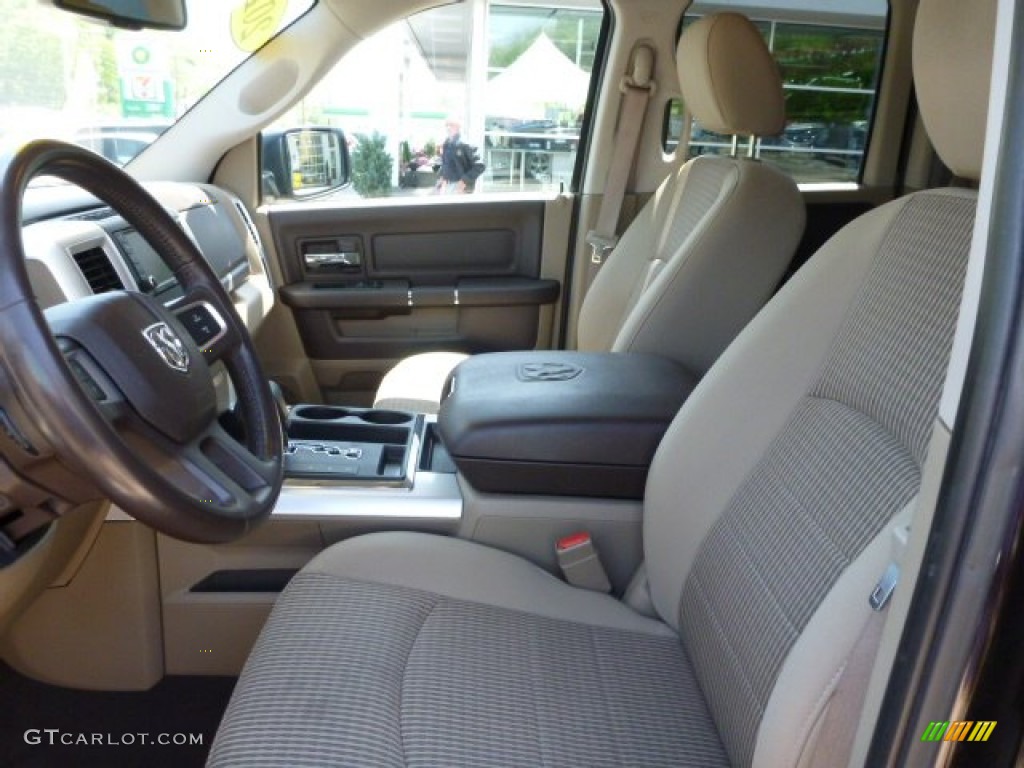 2011 Ram 1500 Big Horn Quad Cab 4x4 - Saddle Brown Pearl / Light Pebble Beige/Bark Brown photo #9