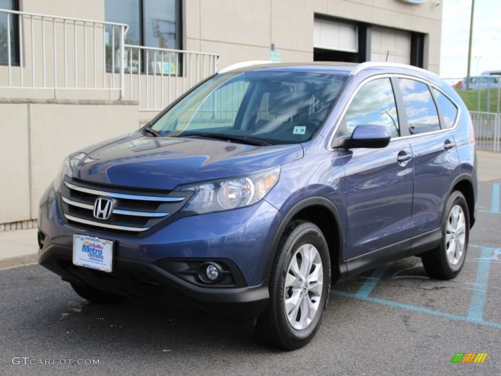 2014 CR-V EX-L AWD - Twilight Blue Metallic / Gray photo #1