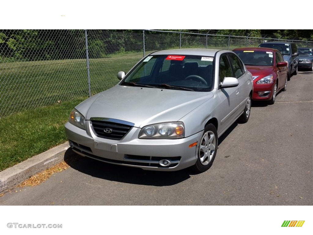 2006 Elantra GLS Sedan - Sterling Silver / Beige photo #1
