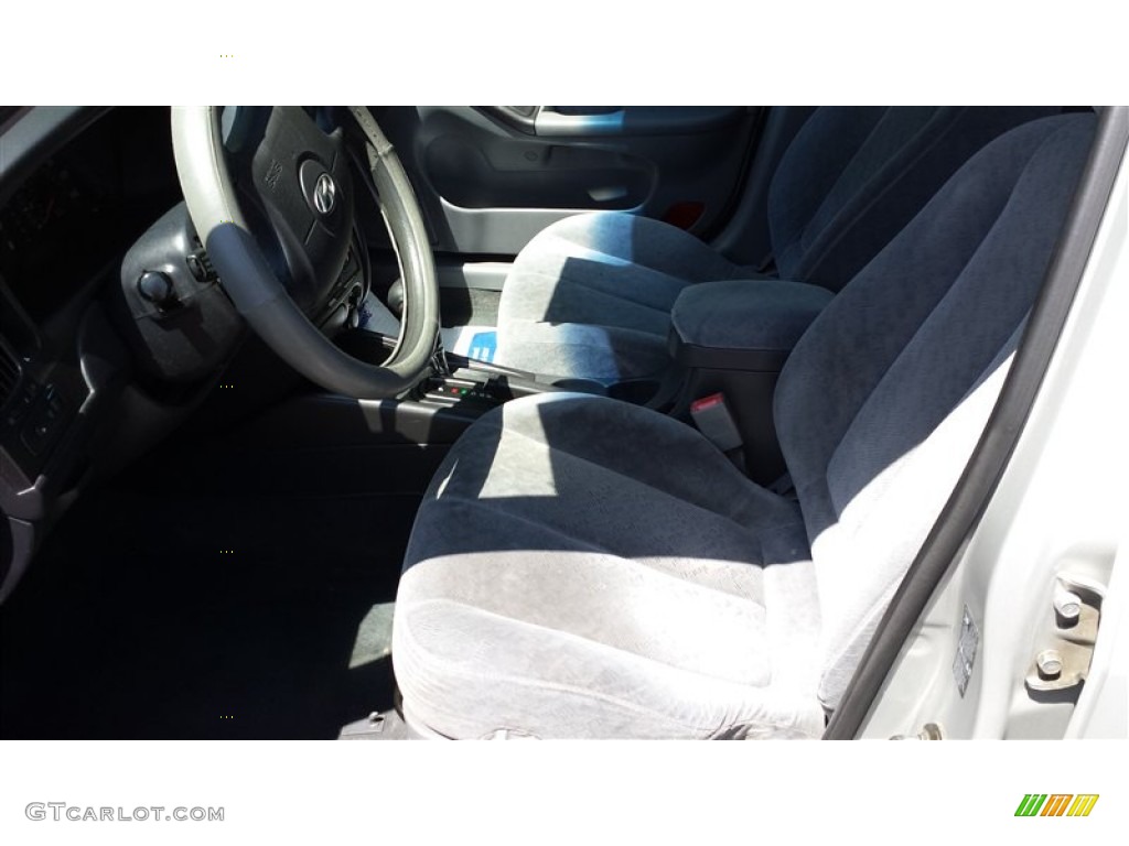 2006 Elantra GLS Sedan - Sterling Silver / Beige photo #3