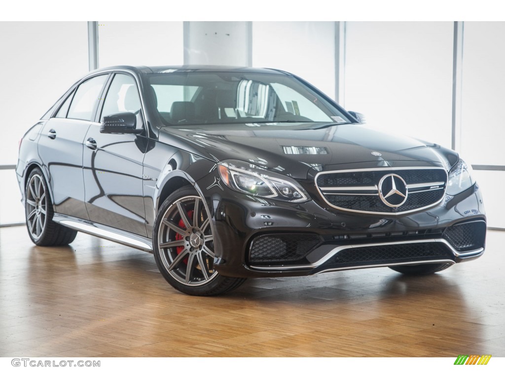 Black 2016 Mercedes-Benz E 63 AMG 4Matic S Sedan Exterior Photo #103945239