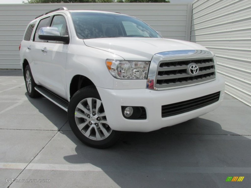 Super White 2015 Toyota Sequoia Limited Exterior Photo #103945422