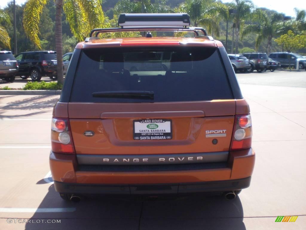 2006 Range Rover Sport Supercharged - Vesuvius Orange Metallic / Ebony Black photo #4