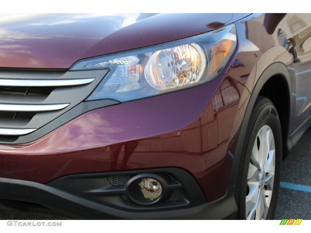 2012 CR-V EX 4WD - Basque Red Pearl II / Gray photo #30