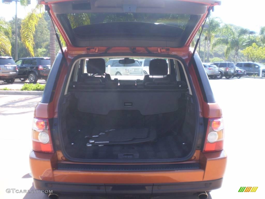 2006 Range Rover Sport Supercharged - Vesuvius Orange Metallic / Ebony Black photo #6