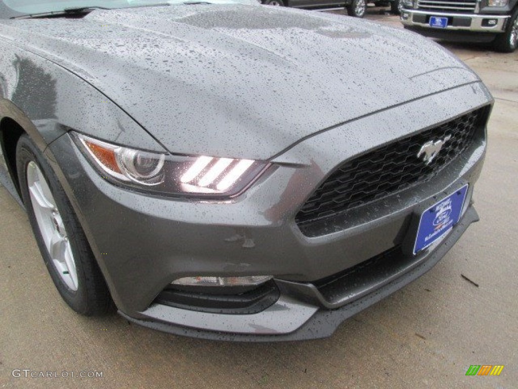 2015 Mustang V6 Coupe - Magnetic Metallic / Ebony photo #2