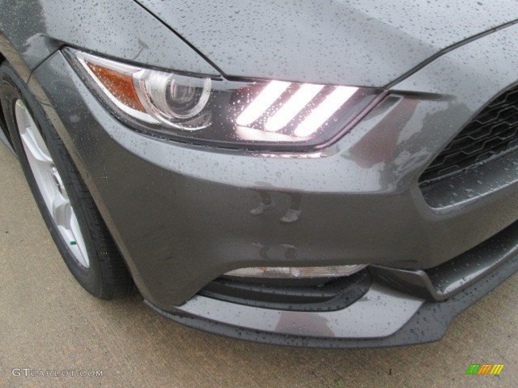 2015 Mustang V6 Coupe - Magnetic Metallic / Ebony photo #3