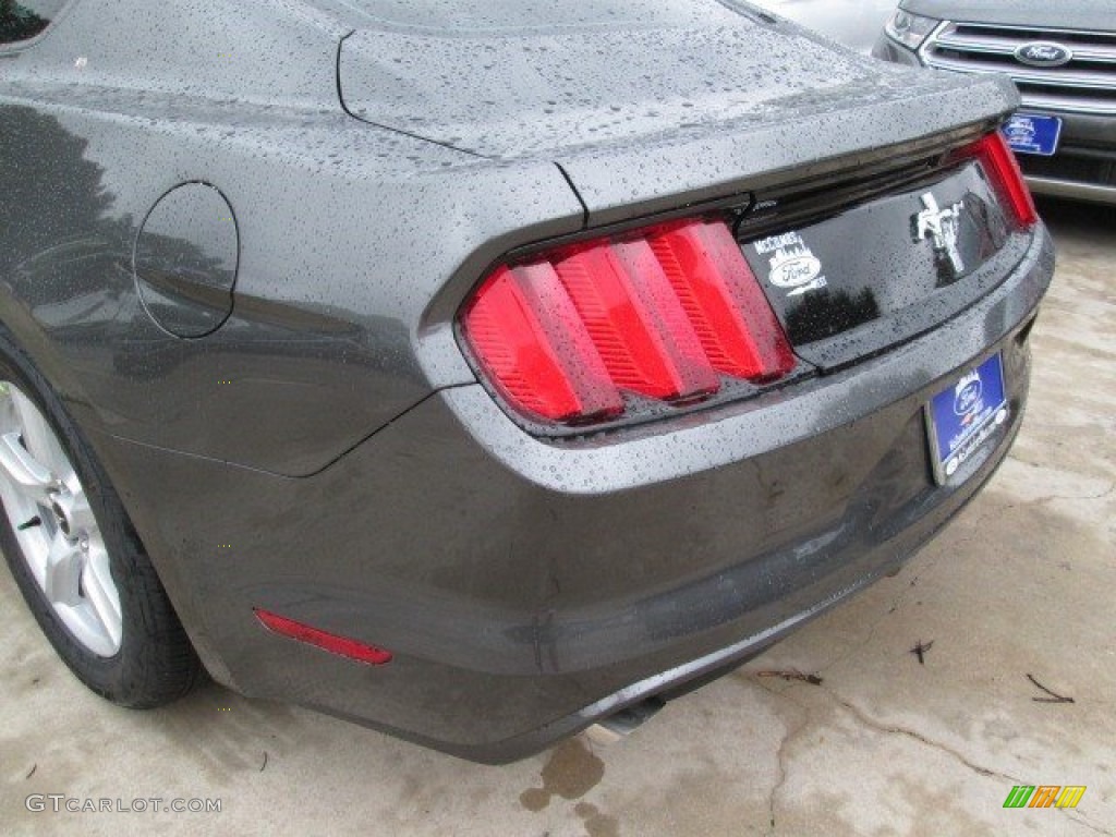 2015 Mustang V6 Coupe - Magnetic Metallic / Ebony photo #13