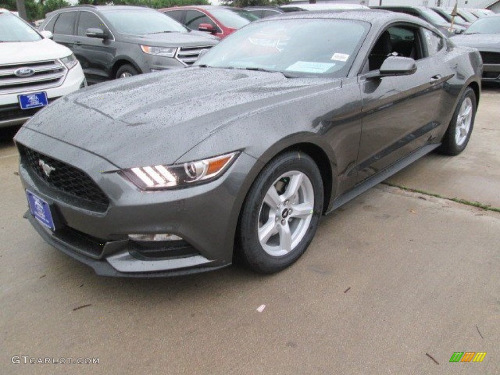 2015 Mustang V6 Coupe - Magnetic Metallic / Ebony photo #15