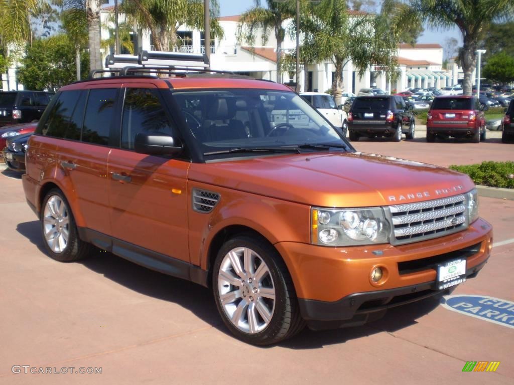 2006 Range Rover Sport Supercharged - Vesuvius Orange Metallic / Ebony Black photo #9