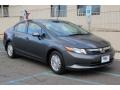 2012 Polished Metal Metallic Honda Civic HF Sedan  photo #3