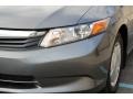 2012 Polished Metal Metallic Honda Civic HF Sedan  photo #28