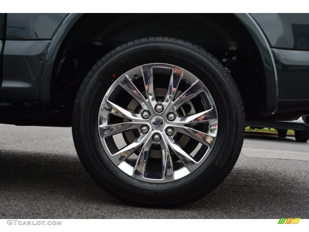 2015 F150 Lariat SuperCrew - Guard Metallic / Black photo #5