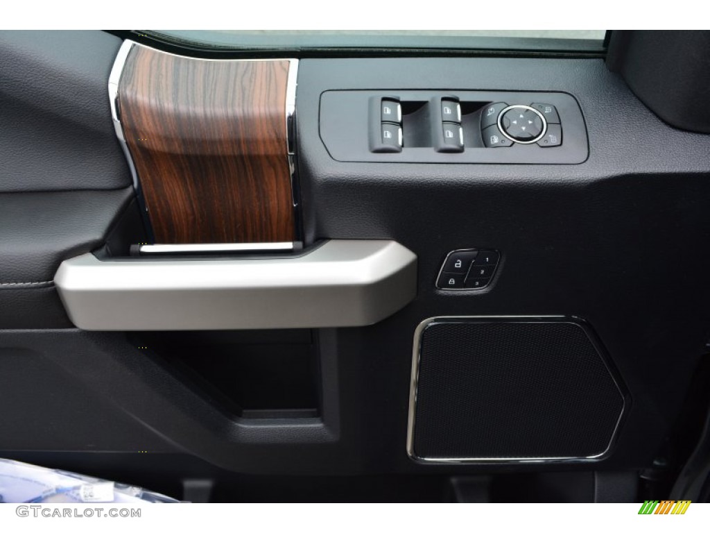 2015 F150 Lariat SuperCrew - Guard Metallic / Black photo #8