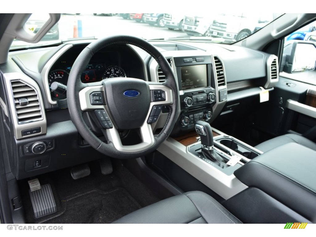 2015 F150 Lariat SuperCrew - Guard Metallic / Black photo #10