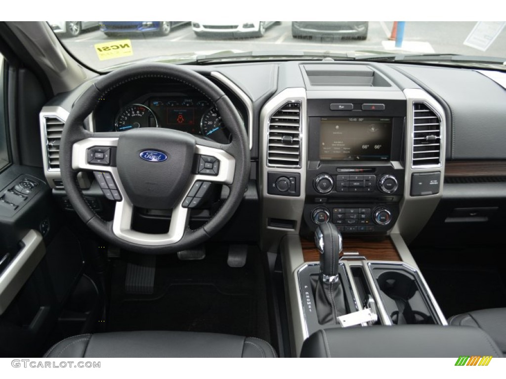 2015 F150 Lariat SuperCrew - Guard Metallic / Black photo #11