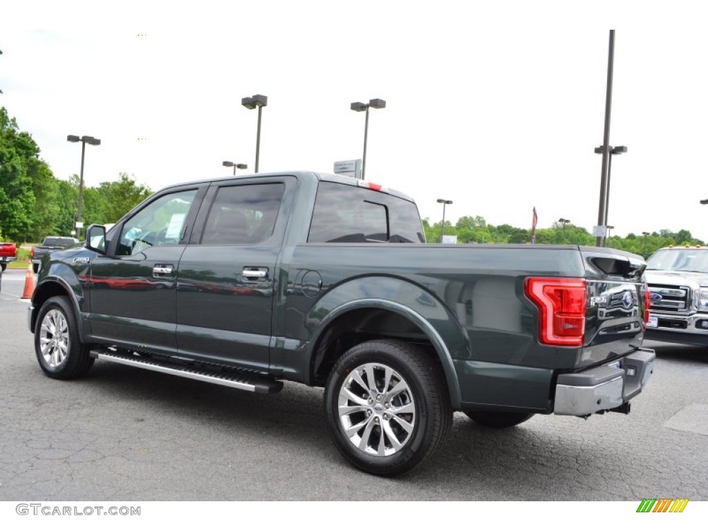 2015 F150 Lariat SuperCrew - Guard Metallic / Black photo #31